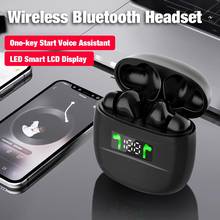 Fone de ouvido sem fio tws bluetooth 5.0, headset intra-auricular masculino e feminino esportivo com microfone para smartphone 2024 - compre barato