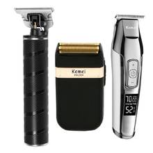 Kemei-cortadora de pelo eléctrica profesional, máquina de afeitar de Metal, recargable, KM-T9, KM-5027 2024 - compra barato