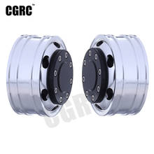 2pcs RC Truck CNC Metal Front Wheel Rim 20mm 25mm For 1/14 Tamiya RC Car Truck Man Scania R620 Actros 2024 - buy cheap