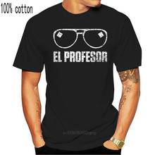 El professor camiseta máscara de dinheiro la casa heist de papel dali tokio óculos camisas homme novidade t camisa masculina 2024 - compre barato