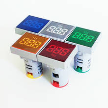 Faixa de medição quadrada de 22mm, lâmpada indicadora de hz, display digital, medidor de eletricidade de frequência 2024 - compre barato