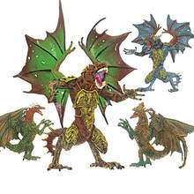 Brinquedo de simulação de moda estilo europeu, pvc, modelo de dragão voador mágico, 16cm, jurássico, figuras de dinossauro vívido 2024 - compre barato