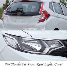 For Honda FIT Jazz Front Rear Headlights Lights Cover Tail Lamp Molding Panel Trims 2014 2015 2016 2017 2018 ABS Car Accessories 2024 - buy cheap