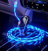 LED Magnetic USB Cable Fast Charging for SSANGYONG Chairman Rexton Kyron Rodius Actyon korando Tivolan 2024 - buy cheap