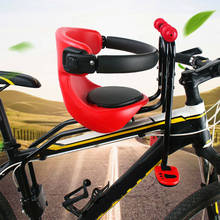 Asiento de bicicleta para niños y bebés, silla de montaje frontal, portabebés de seguridad con Pedal de barandilla para bicicleta de montaña y carretera, plegable 2024 - compra barato