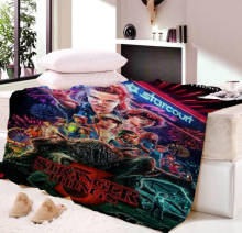 Anime Stranger Things Movie Blanket Mat Hotel Picnic Warm Cover Soft Bedspread Beach Travel Home For Boys Girls Adult 2024 - buy cheap