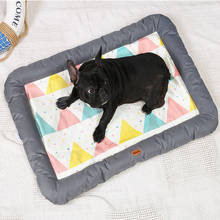 Cama para cachorro e gato, tecido macio para resfriamento de verão, filhotes de estimação, colchão, almofada, canil, suprimentos para animais de estimação 2024 - compre barato