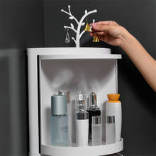 Bathroom Corner Shelf Plastic Corner Storage Rack Wall Mounted Cosmetics Organizer For Bathroom Kitchen 2024 - buy cheap