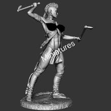 Unassambled-Soporte de figura de guerrero antiguo para mujer, kits de modelos en miniatura sin pintar, 1/32 2024 - compra barato