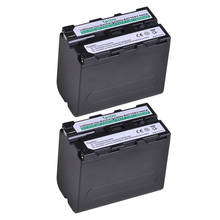 2x7200mAh NP F970 NP-F960 NP-970 Power Indicator Battery Rechargeable Li-ion Batteries for Sony NP F970 F960 F550 F570 QM91D 2024 - buy cheap