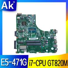 SAMXINNO DA0ZQ0MB6E0 Motherboard  For Acer aspire E5-471 E5-471G V3-472P Laotop Mainboard with i7-CPU GT820M 2024 - купить недорого