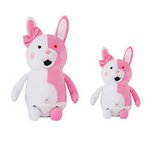 Jogo danganronpa monokuma preto & branco urso rosa coelho pelúcia boneca brinquedo de pelúcia animal de pelúcia dangan ronpa 2 fantoches para crianças 2024 - compre barato