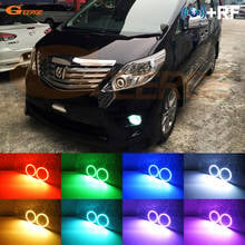 For toyota ALPHARD 2011 2012 RF remote Bluetooth-compatible APP Multi-Color Ultra bright RGB LED Angel Eyes kit Halo Rings 2024 - buy cheap