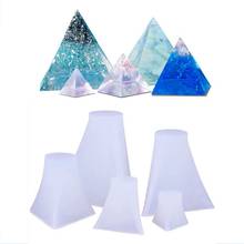 5 pçs pirâmide moldes de silicone resina molde de fundição orgone pirâmide molde jóias ferramentas 2024 - compre barato