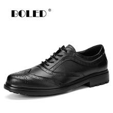 Natural de Couro Formais Sapatos de Qualidade Homens Oxfords Homens Se Vestem Sapatos Sapatos de Festa de Casamento Dos Homens de Negócios Formais Sapatos Flats Plus Size 2024 - compre barato