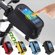 Bike Bicycle Cycling Bag Front Tube Frame Phone Waterproof Bicycle Bags Pouch Frame Holder Bycicle Accessories 4.0~5.5 Inch 2024 - buy cheap