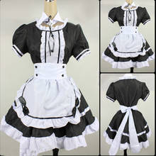 5XL 2022 Black Cute Lolita Maid Costumes French Maid Dress Girls Woman Amine Cosplay Costume Waitress Maid Party Stage Costumes 2024 - buy cheap