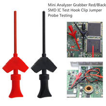 Minicargador de prueba SMD IC Clip de gancho de prueba Jumper Probe, analizador lógico, accesorios de prueba, rojo/negro 2024 - compra barato