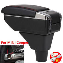 Reposabrazos para MINI Cooper Countryman R60 R53 R56 R57 R58, caja de reposabrazos de coche, piezas de reequipamiento, caja de almacenamiento central USB 2024 - compra barato