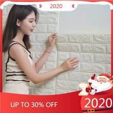 Pegatinas de pared con patrón de ladrillo 3D, autoadhesivas, impermeables, para fondo de TV, sala de estar, gran oferta 2024 - compra barato