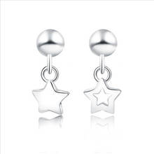 Fashion Lady Silver Plated Earrings For Women Jewelry Trendy Star Stud Earring Girls Princess Piercing Body Accessories 2024 - buy cheap