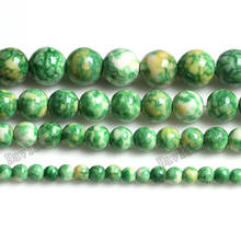 Fctory Price Natural Lt Green Colorful Stone Round Loose Beads 16" Strand 4 6 8 10 12 MM Pick Size For Jewelry diy 2024 - buy cheap