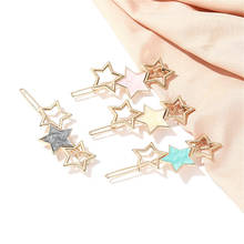 1piece Fashion Hair Jewelry Clip Snap Button Round Hair Pins for Women Sweet Hairpin Hair Clips Jewelry Lady Barrette Stick 2024 - buy cheap