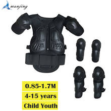 Chaleco de armadura de cuerpo completo para niños de 4 a 15 años, protector de rodilla y codo para motocicleta y ciclismo 2024 - compra barato
