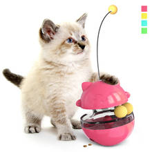 Забавная интерактивная игрушка для кошек палка для щенка медленная протекающая пищевая мяча диспенсер для еды игры для кошек трек спиннинг тумблер кошка игрушка зоотовары игрушки для кошек 2024 - купить недорого