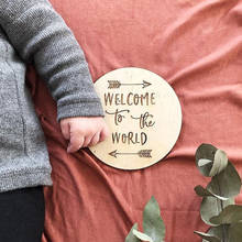Baby Reveal, Wooden Personalized Announcement Plaque Sign, Baby Arrival announcement,Photography Props 2024 - buy cheap