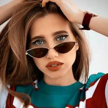 OLOPKY Cateye Sunglasses Women 2022 Metal Vintage Glasses Women Luxury Designer Eyeglasses Women/Men Retro Oculos Wholesale Bulk 2024 - buy cheap