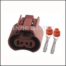 Conector para terminal de automóvel, caixa de fusíveis, 2 pinos, conector fêmea, 2 p, plugue automático 2024 - compre barato