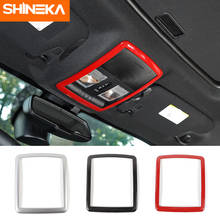 SHINEKA Interior Mouldings For Dodge Challenger Front Reading Light Lamp Frame Decor Cover Stickers For Dodge Challenger 2010+ 2024 - buy cheap