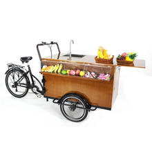 Bicicleta eléctrica de carga para adultos, carrito de exhibición de comida móvil, kiosco, café, fruta, cerveza en la calle, nuevo estilo 2024 - compra barato