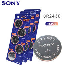 15PCS Sony CR2430 Lithium Button Battery DL2430 BR2430 KL2430 Cell Coin Batteries 3V CR 2430 For Watch Electronic Toy Remote 2024 - buy cheap