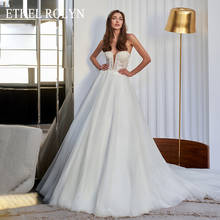 ETHEL ROLYN A-Line Wedding Dress 2022 Sweetheart Backless Lace Up Beach Bride Dresses Beading Appliques Sleeveless Bridal Gown 2024 - buy cheap