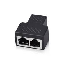 RJ45 Splitter Adapter Connector Splitter Adapter 1 To Ethernet Network Port To Female Female 2 Socket X2V6 2024 - buy cheap