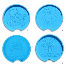 Coaster Epoxy Resin Mold Tray Plate Cup Mat Pad Silicone Mould DIY Crafts Decorations Casting Tool 2024 - buy cheap
