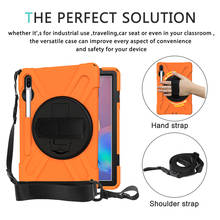 Kids Tablet Silicone Case for Samsung Galaxy Tab S6 10.5 2019 T860 T865 360 Degree Cover Shockproof Heavy Duty Hand Stand Holder 2024 - buy cheap