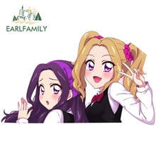 EARLFAMILY 13 см x 8 см для Aikatsu Daichi Nono Shirakaba Risa аниме наклейки на холодильник автомобиля лэптопа лобовое стекло окна RV наклейка 2024 - купить недорого