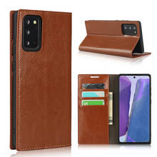 Flip Cover For Samsung Galaxy Note 20/ Note20 ultra 5G Luxury Genuine Leather Case Book Wallet Card Phone Cases Accessory Coque 2024 - buy cheap