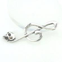 10pcs Vintage Metal Music Note Skull 41.5*15*4.5mm Charms DIY Fashion Pendant for Jewelry Making Earrings Bracelet 16775 2024 - buy cheap