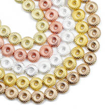 JHNBY oro mate plata 10mm redondo círculo de piedra Natural hematita separador cordones sueltos para fabricación de joyería Diy accesorios de la pulsera 2024 - compra barato