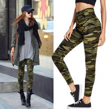 Women's Casual Camouflage Printed Fitness Leggings Sexy Skinny High Waist Long Pants Sportswear Summer Leisure Elastic Leggings 2024 - buy cheap