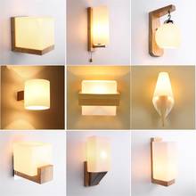 Log Lights Fixture Wall 13 Types Japan Style Wooden Wall Lamp For Living Room Dining Room Corridor Aisle Bedroom Sconce 2024 - buy cheap