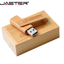 JASTER-unidad Flash con logotipo personalizado, Pen Drive de madera, regalo, Usb 2,0, 16GB, 64GB, capacidad Real, 32G, disco U 2024 - compra barato
