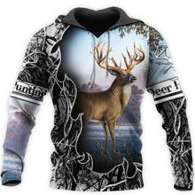 Camo AMO HUNTING ANIMALS deer ART 3D Hoodies Hoodie Men Women New Fashion Hooded Sweatshirt Long Sleeve casual Pullover-16 2024 - buy cheap