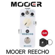 Mooer mdl2 pedal de efeito de micro guitarra, pedaleira de efeito digital de atraso para guitarra elétrica, true bypass 2024 - compre barato