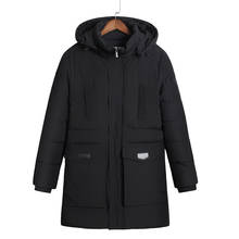 8XL 10XL мужская зимняя куртка высокое качество холодное зимнее пальто Мужская Новая Модная парка Повседневная Длинная хлопковая стеганая толстая верхняя одежда с капюшоном 2024 - купить недорого