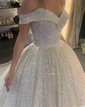 Vestido De Noiva Luxury Wedding Dresses for Bride 2020 Plus Size Off Shoulder Ball Gown Bridal Gowns for Women Robe De Mariee 2024 - buy cheap